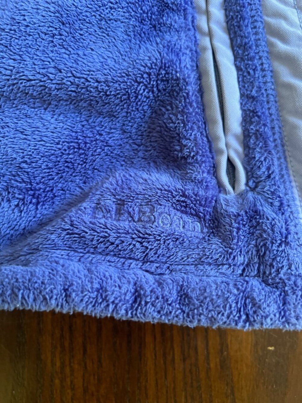 L.L. Bean Fleece Full Zip Activewear Blue Vest Size Petite Small - Picture 2 of 8